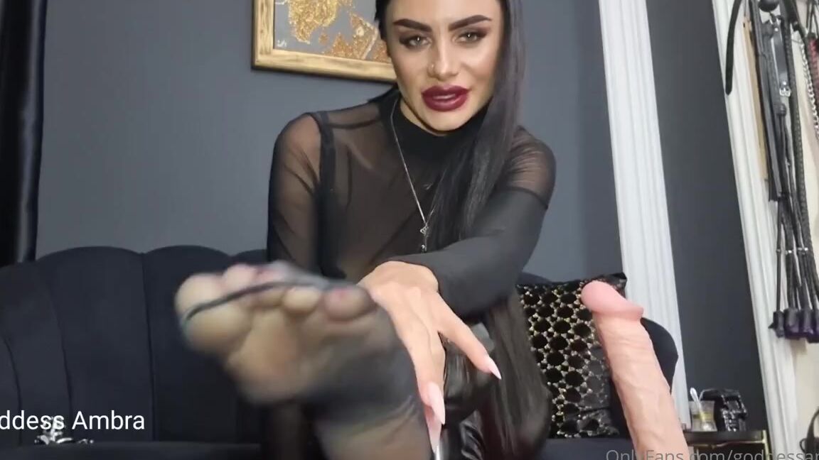 Goddess Ambra Nicknamed Goddessambra Onlyfans Video Sacrifice Endure The Cock Torment In Order To Feel The Touch Of My Warm Nylon Feet