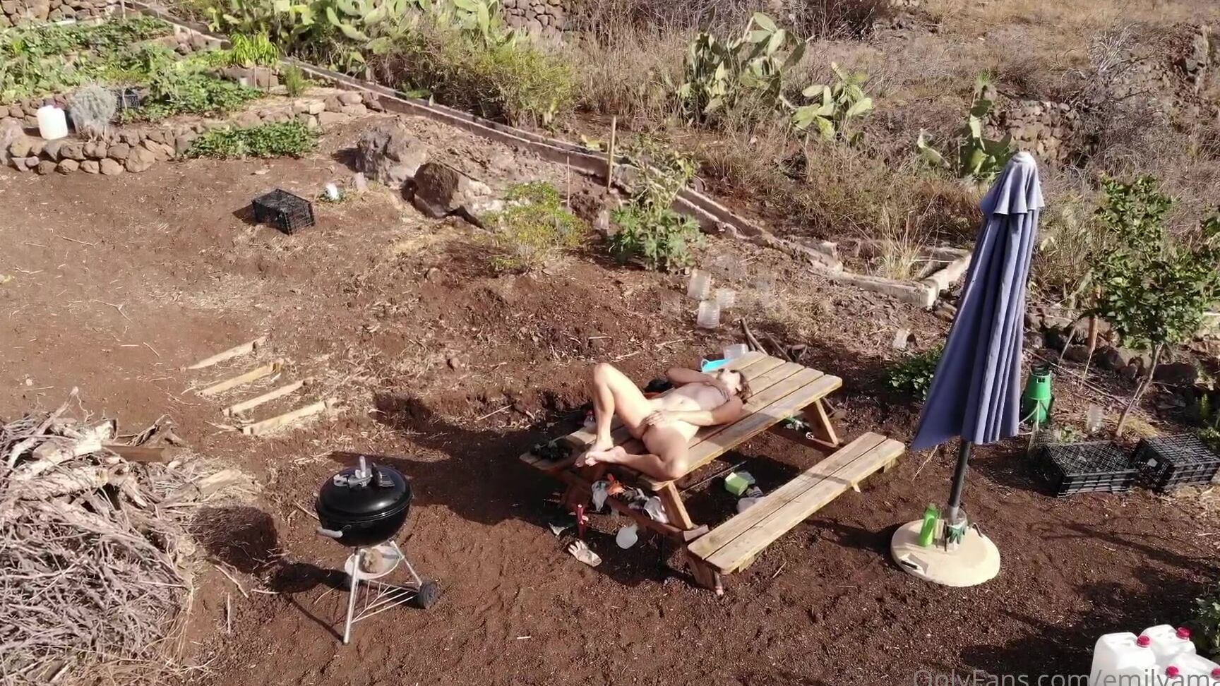 Emilyamateur Here It Is The Drone Masturbation Video From My Garden I Love Masturbating In The Natur