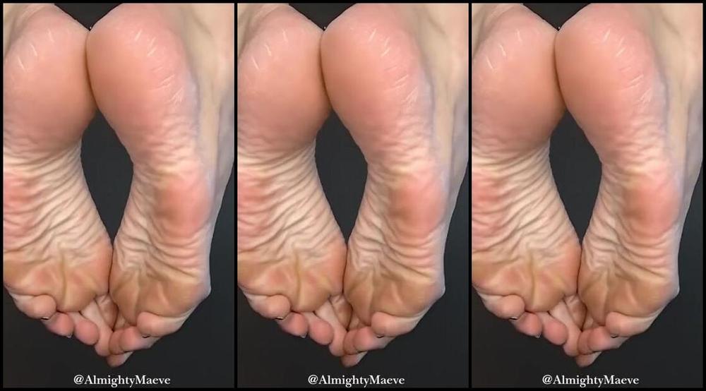 Almighty Maeve Nicknamed Almightymaeve 06 12 2025 Onlyfans Video A Thursday Treat For You Subscribers Enjoy The Underside Of My Huge Soles While I Watch A