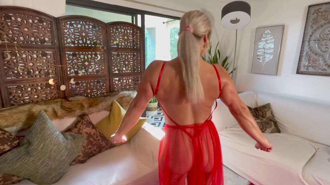 Goddess Sydney Thunder Nicknamed Goddesssydneythunder1 Onlyfans Sensual Sexy Seductive Pec Dance I Wear Red Well Dont I Well Enjoy As I Peel