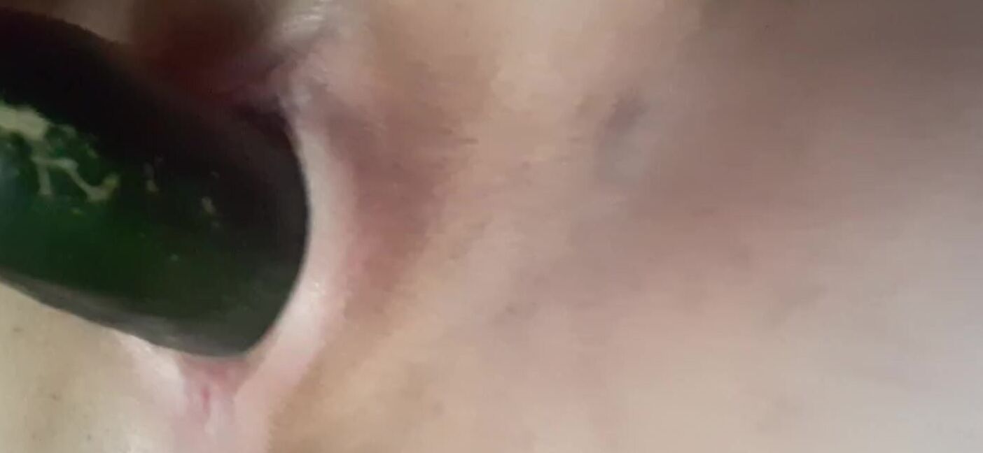 "KMM420" Shaved Pussy, Cucumber, Slow Deep Fuck, Suggest KMM420 Jamming a thick cold cucumber in my shaved pussy Pornhub