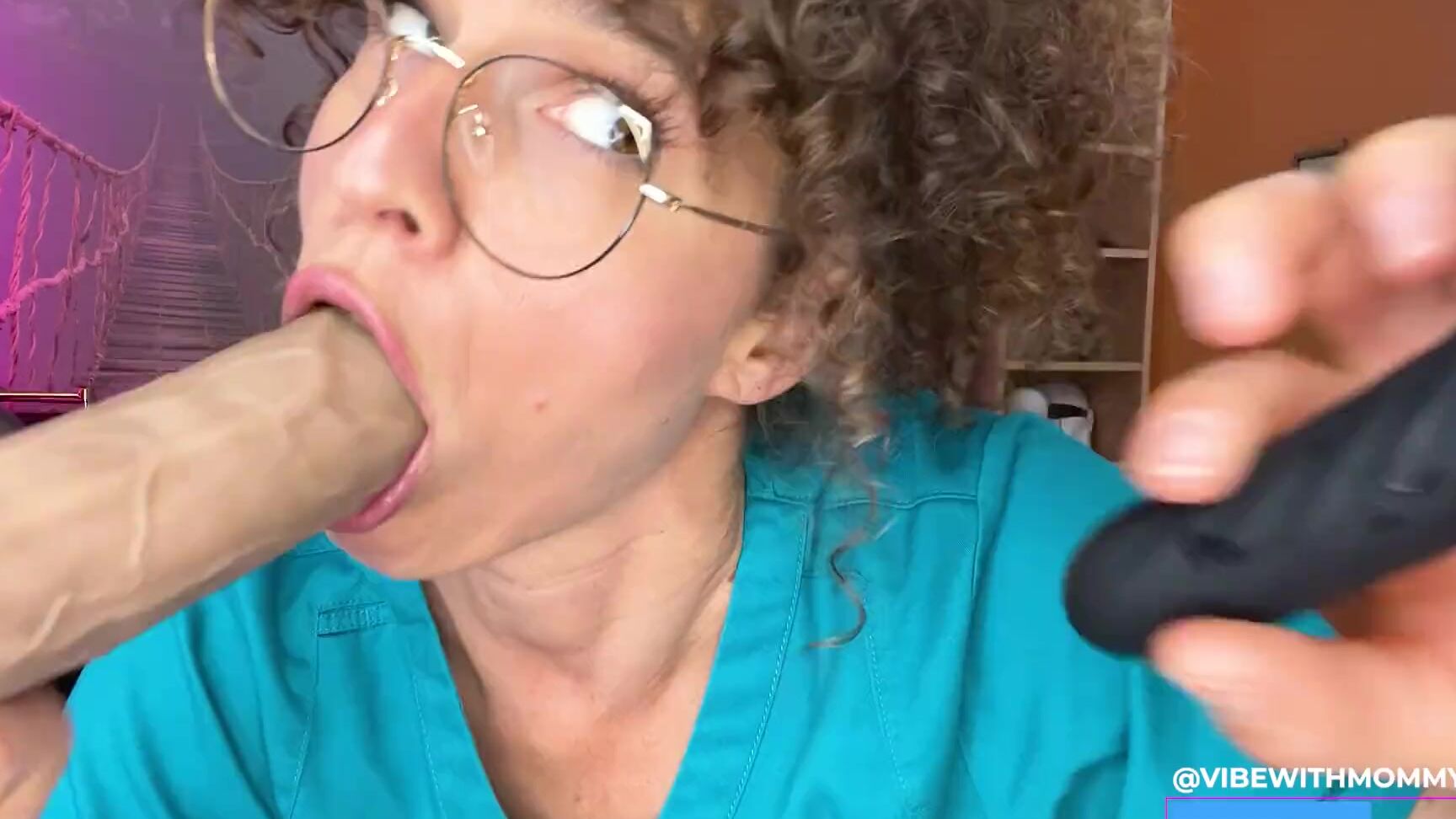 Vibe With Mommy Nurse Compares Huge Cock Vs Small Cock