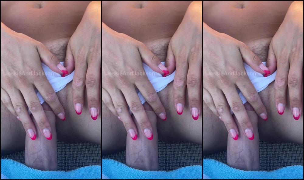 Jessieandjackson Playing By The Pool Pov We Couldn T Keep Our Hands Off Of Each Other He Teases Me Wit