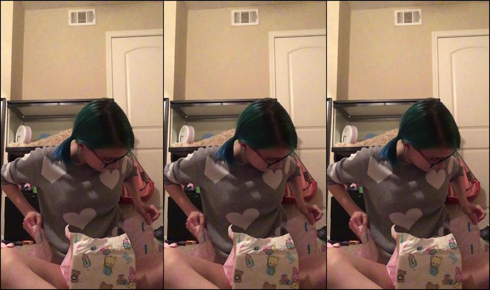 Littlerabbitro Just A Little Trying A Diaper