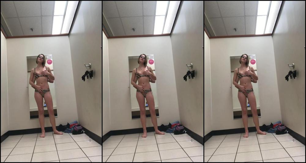 Hannah Blonde Public Cum In A Bikini That I Try On