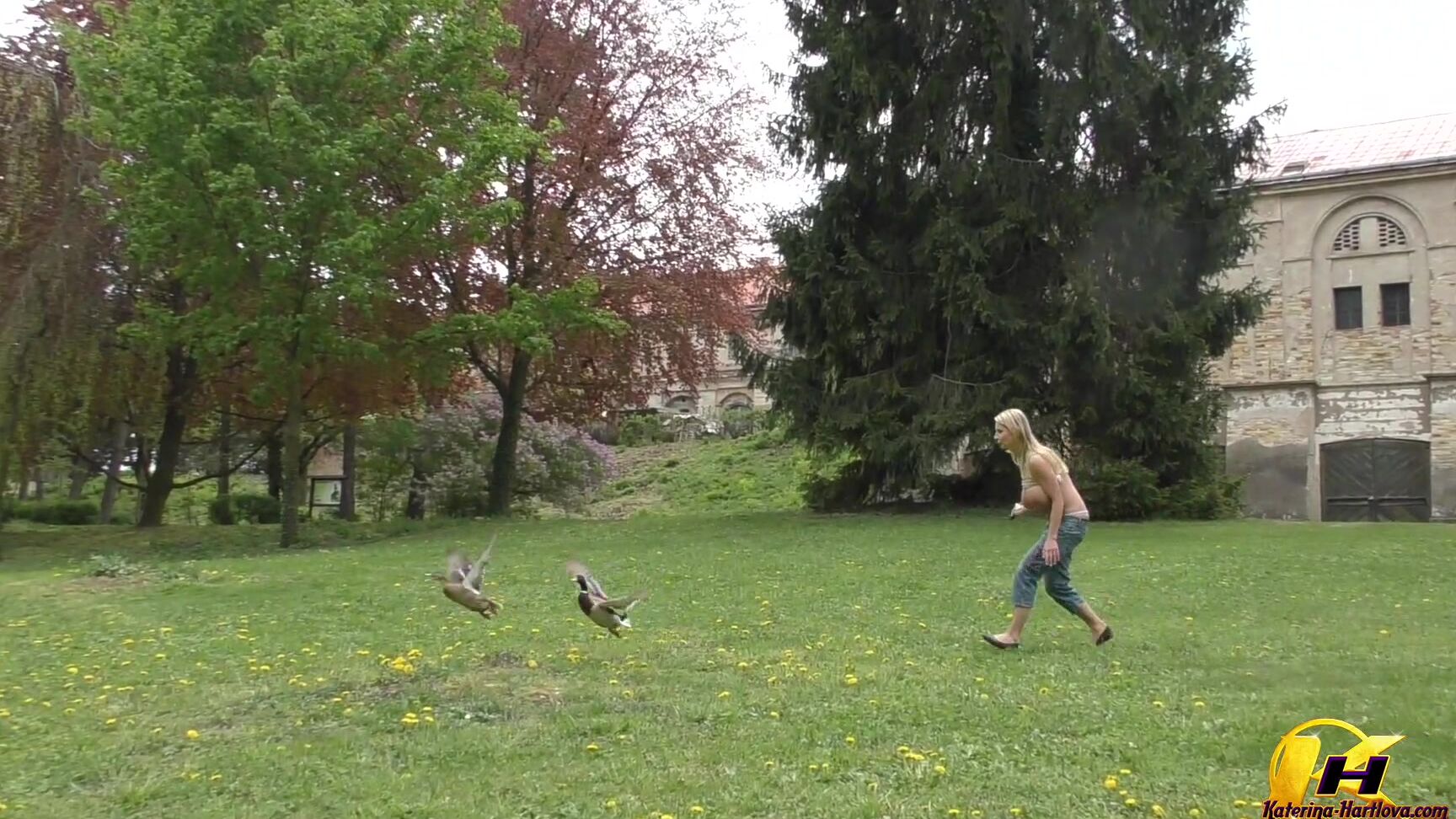 Katerinahartlova Walk In Park And Milking Breast Manyvids