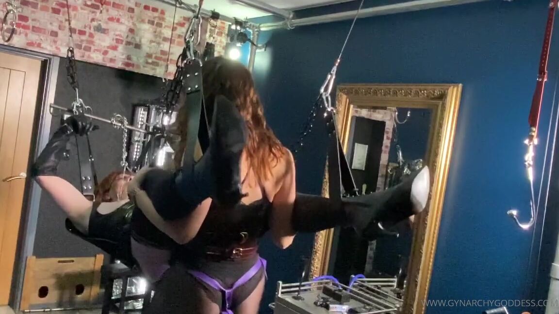 Gynarchygoddess Fucking Roxy Deep And Hard In The Sex Sling
