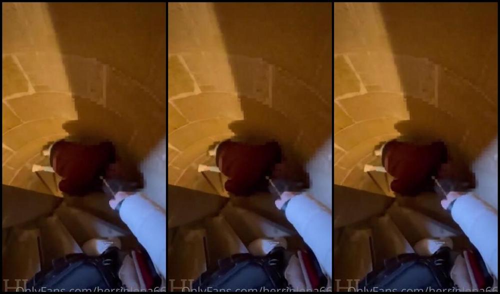 Herrin Lena Nicknamed Herrinlena666 Onlyfans Und Weiter Geht Der Spa Hier Sehen Wir Einen Kter Der Klglich Versucht Die Steintreppe