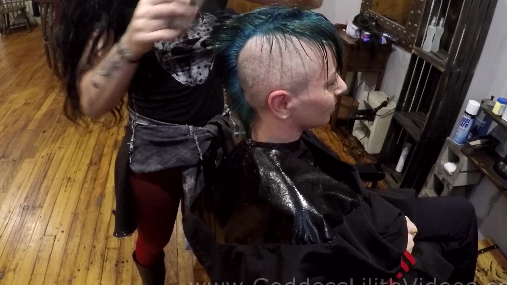 Goddess Lilith - Shaving My Long Hair Off Part 3 Of 3 ManyVids