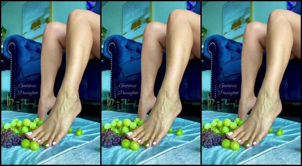 Goddess Pussyfoot Aka U186296307 Onlyfans I D Love To Step On Your Balls And Then Shove These Grapes Down Your Throat With My Toes 1