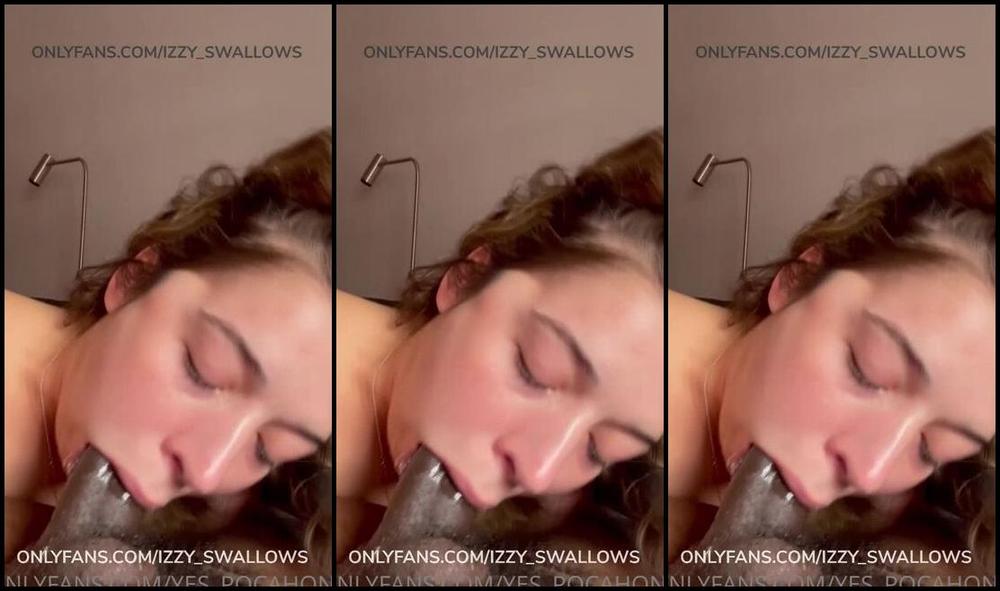 Izzy Swallows Bj Sloppy Blowjob
