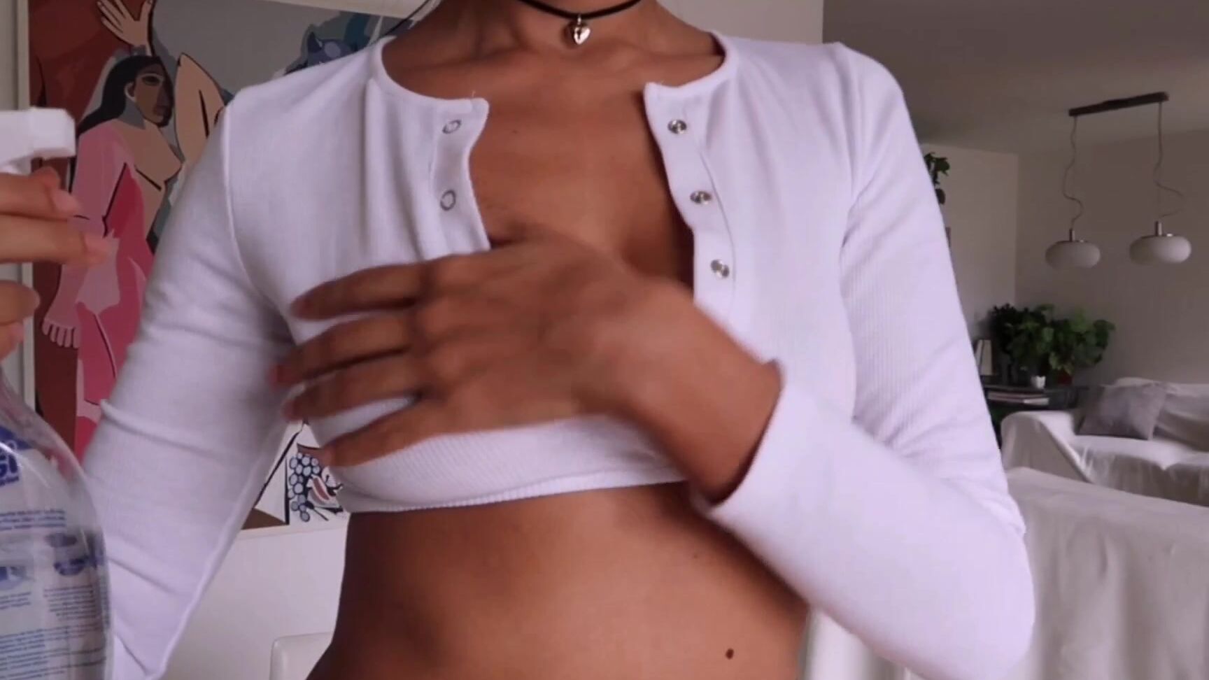 "Florabella" dancing, titplay, wetlook, wettshirt Wet shirt teasing manyvids