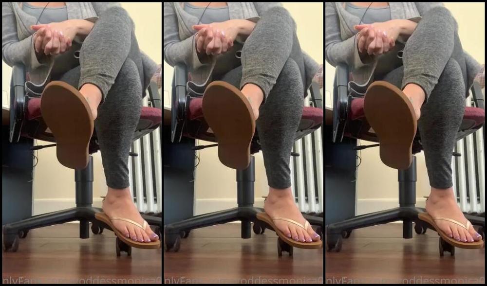 Goddessmonica00W Onlyfans Caught You Staring At My Feet During A Staff Zoom Meeting This Joi Is A Fan Requestp