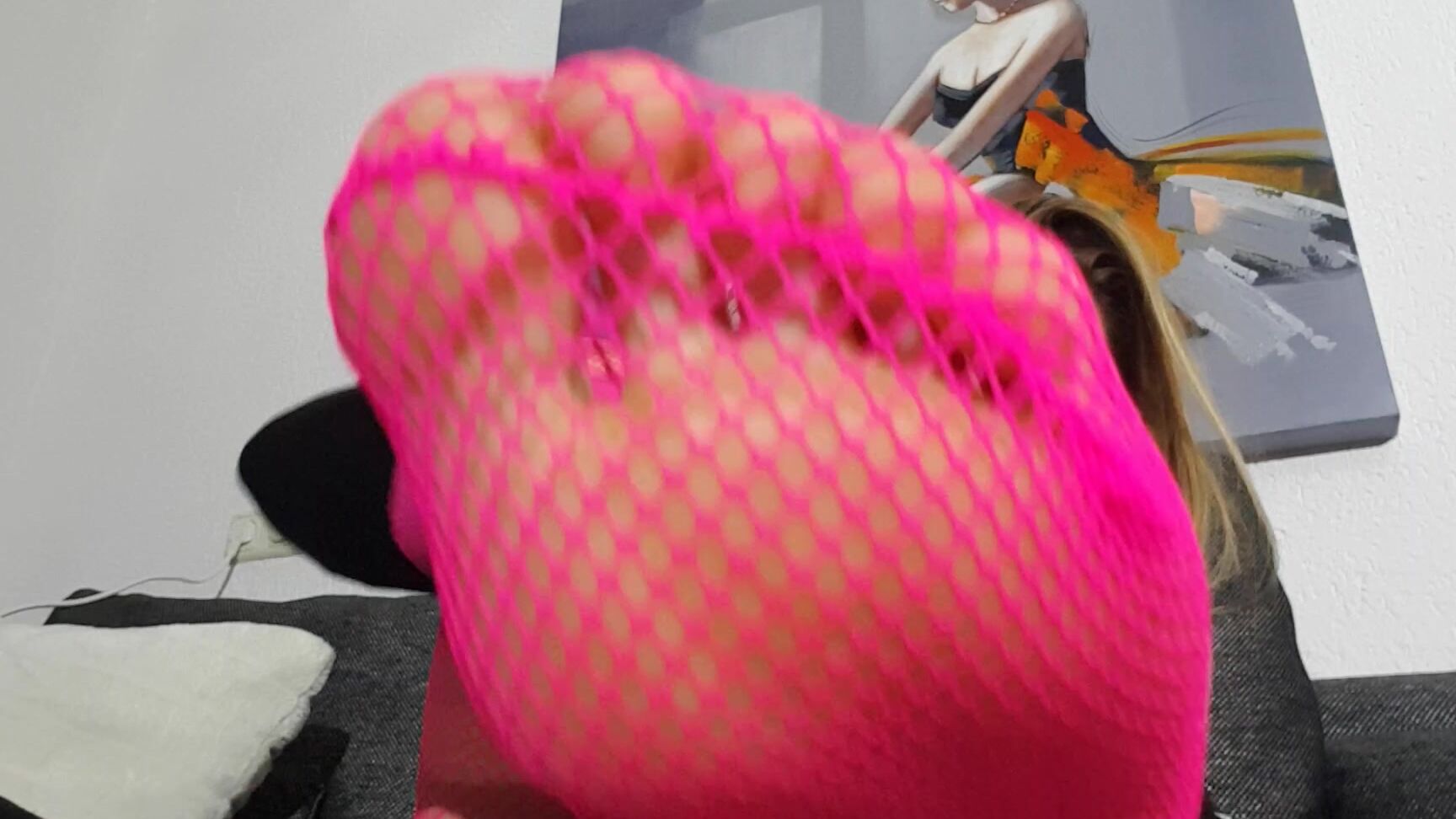 Fishnets, Toe Sucking, Feet, Foot Fetish, Foot Play veronagymnast showing my fisnet feet ManyVids