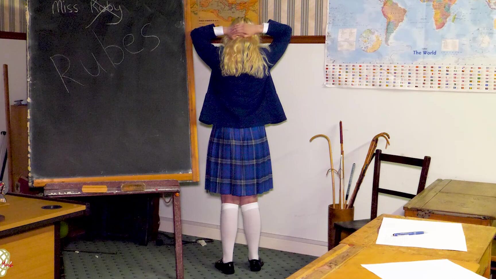 Marlie, Miss Ruby Marks, Spanking F F, Full HD MRM Tawsed Before Her Corner Time Clips4Sale