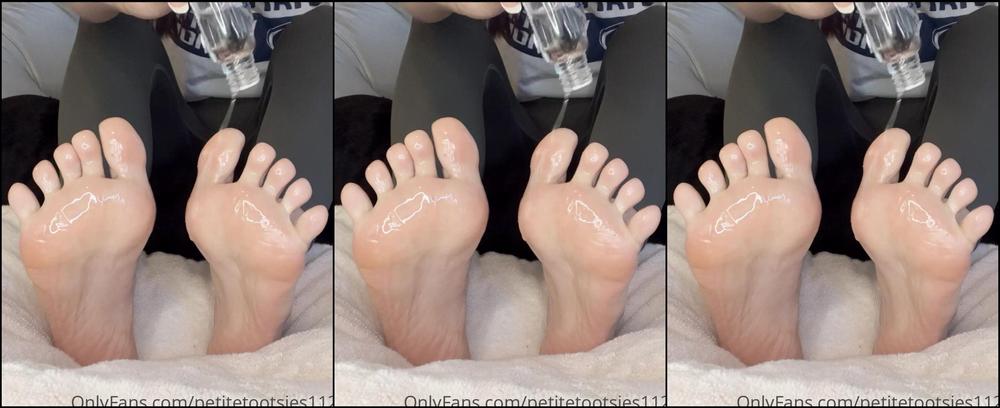 Petitetootsies Teasing My Feet For You While I Drench Them In Oil
