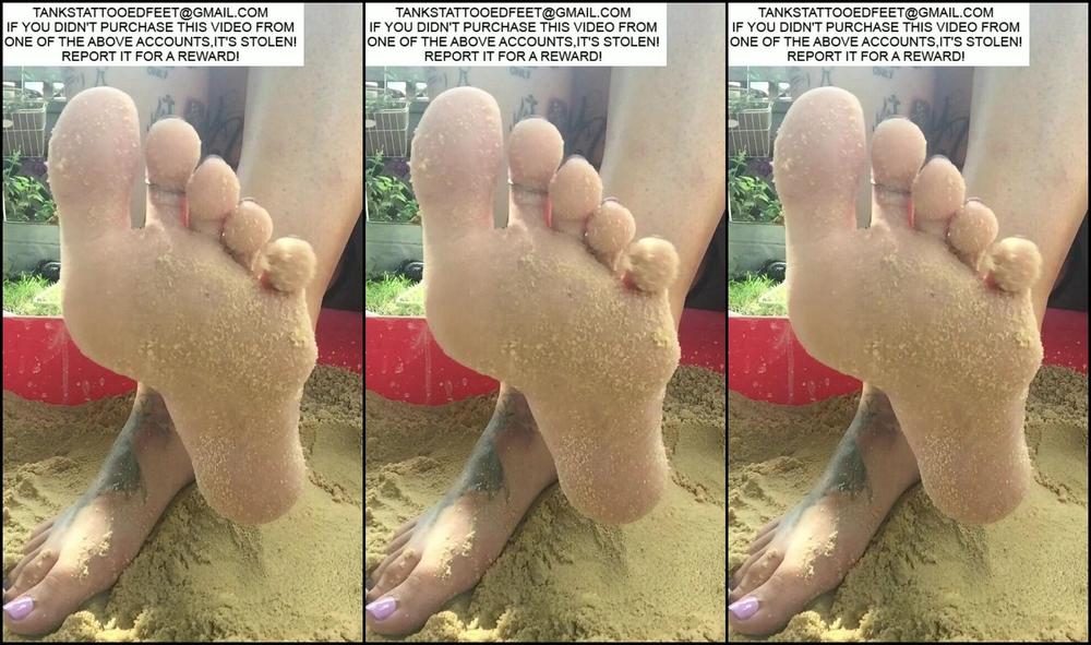 Tanksfeet Messy Sand And Water Foot Play