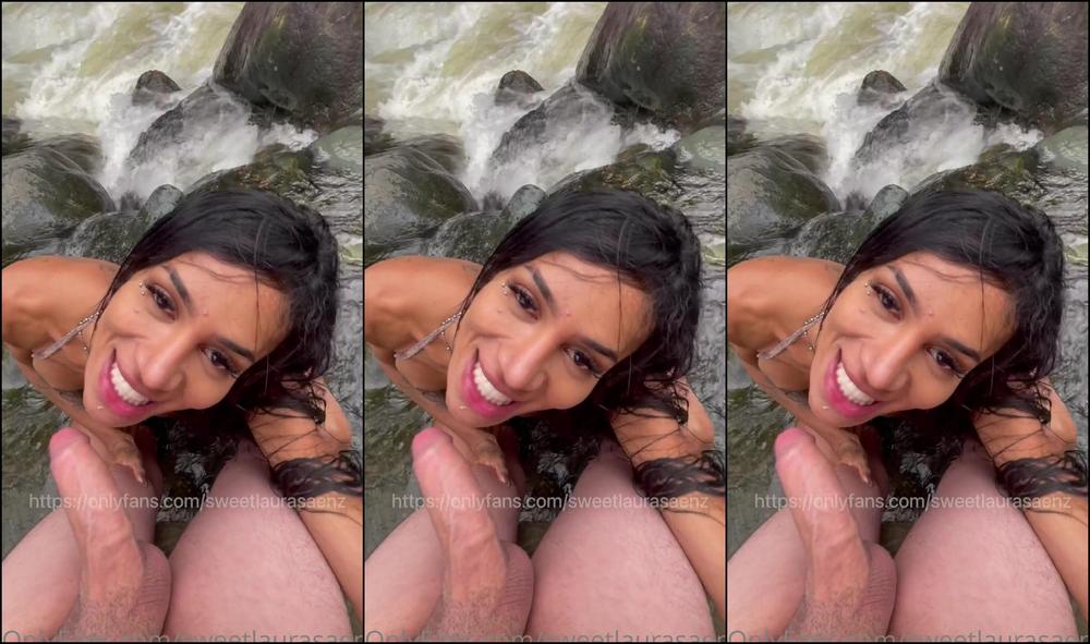 Sweetlaurasaenz Some Blowjobs In The River Arvysaenzxx