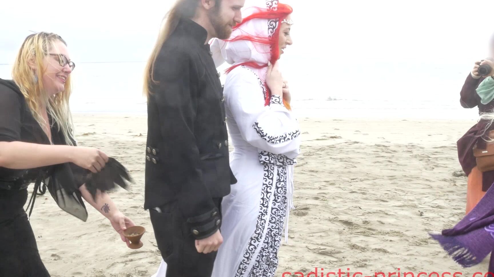 Goddess Lilith - Wedding Day Public Beach Trample ManyVids