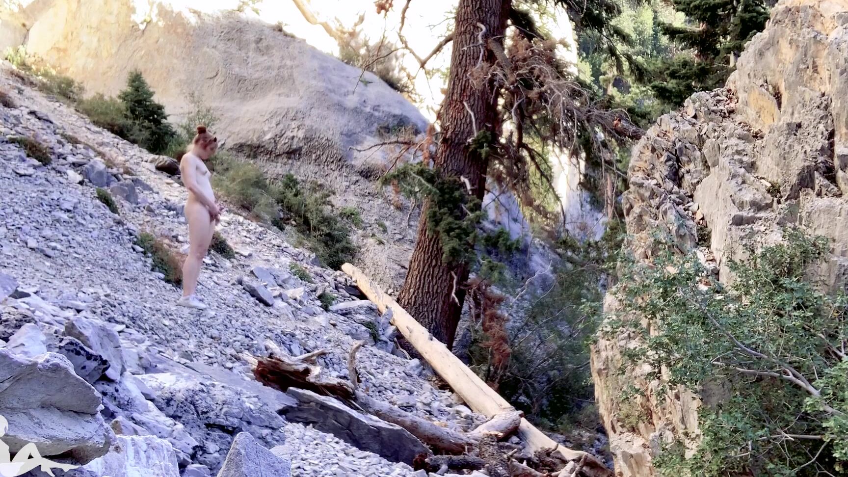 Cumshots, Flashing, Nudists, Outdoors, Public Nudity shiri allwood strip amp cum outdoors almost caught ManyVids