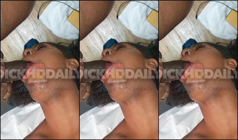 Amateur,Blowjob,BBC,Ebony,POV dickherdowndaily giving izzy a mouthful between scenes ManyVids