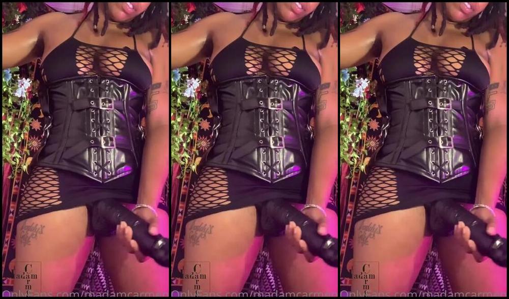 Madamcarmen Nicknamed Madamcarmen2 Femdom 10 02 2020 Onlyfans Video Humiliation And Masturbation As I Stroke My Foot Long Dong