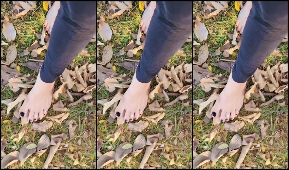 Mssjada Nicknamed Mssjada Onlyfans 2 Minutes Of Barefoot Leaf Crunchin What Do You Want To See Me And My Perfect Feet Do Next