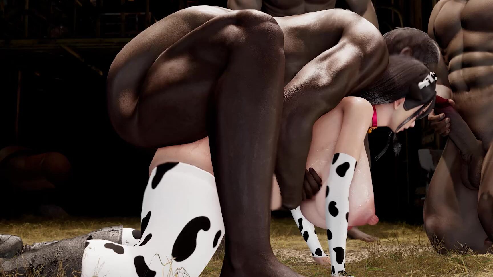 Yeyebirdie Miyu A2 02 Cow No Bra Farm Belly Expansion