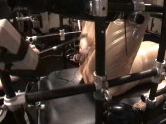 Suspended Cage Electric CBT Part 3 Cock Milking Techno Torture AliceInBonadgeLand AliceInBondageLand