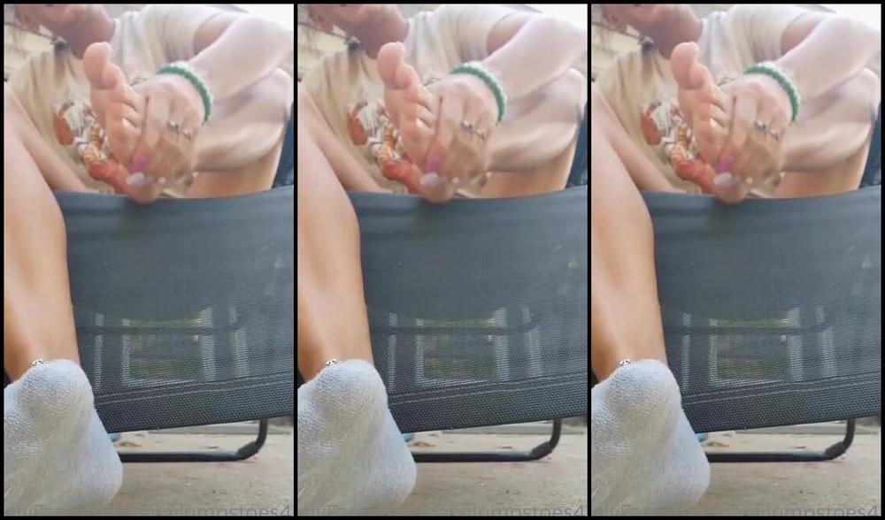 Babylumpstoes420 Onlyfans Just A Lil Sock Reveal I Took When I Got Home Today