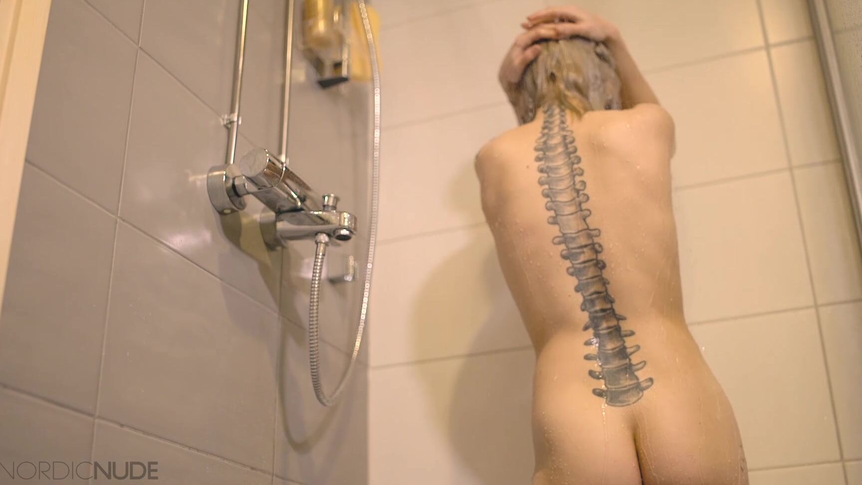 Erotic Nude, Nudity/Naked, Shower, Tattoos, Wet T-Shirt nordic nude avd wet t shirt in the shower ManyVids