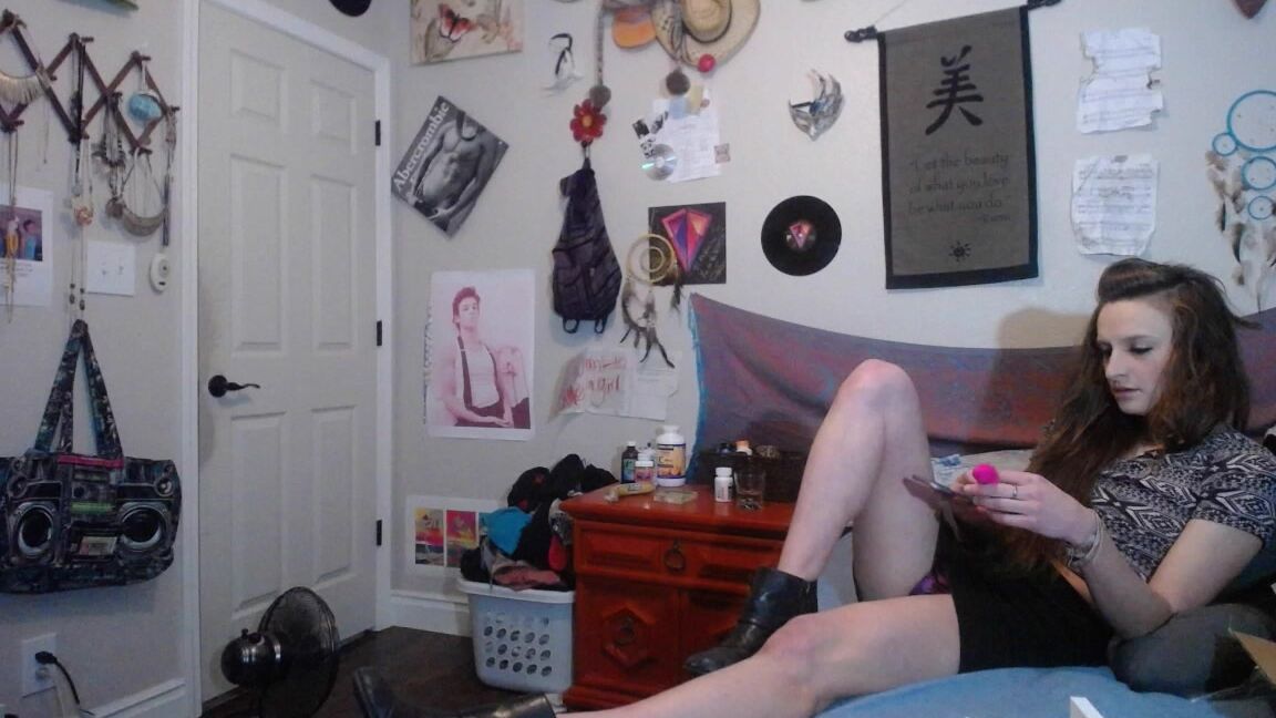 Masturbation, Orgasms, Solo masturbation, Vibrator, Voyeur thenaughtyvirgin using new ambi toy by lovense ManyVids