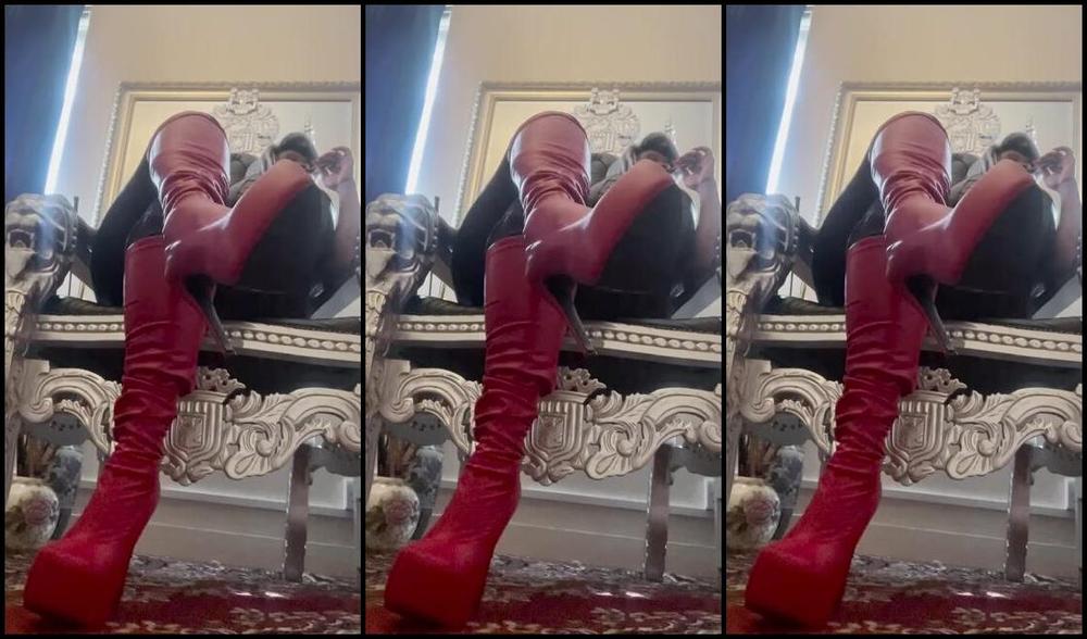 Madam Caramel Onlyfans Red Boots Ignore Video