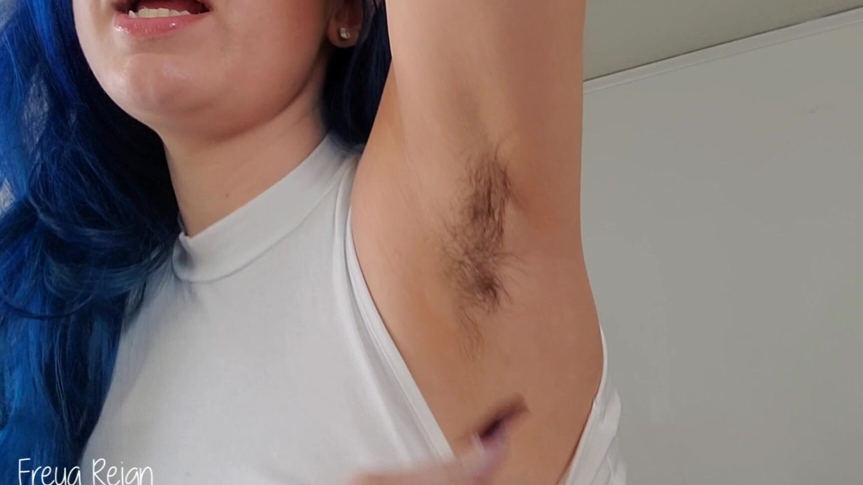 "Freya Reign" armpits, femdompov, hairy, hairyarmpits, sweatfetish Winter Hairy Sweaty Armpit Worship manyvids
