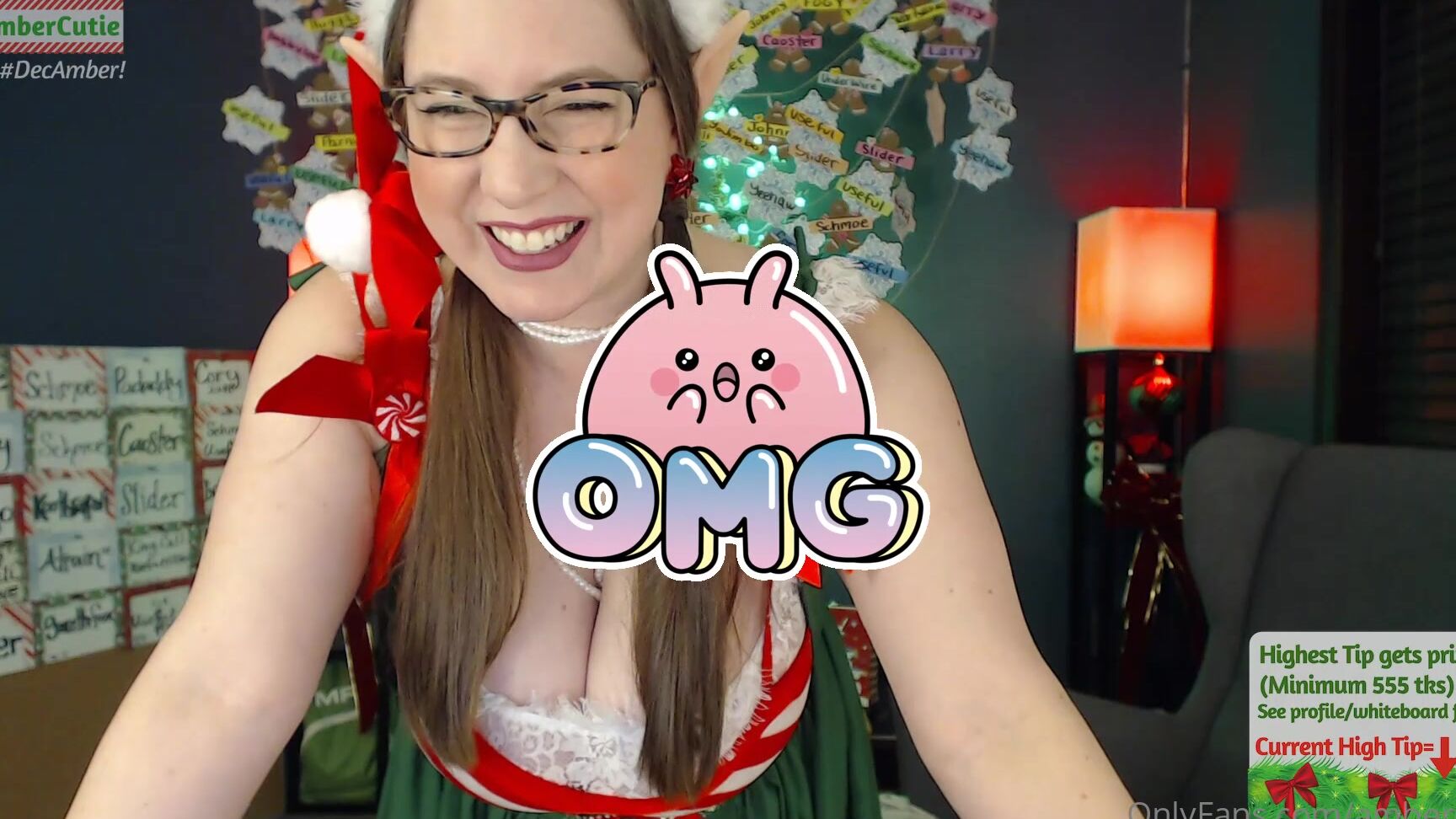 Ambercutie Your Throwbackthursday Clips Today Feature Your Favorite Xmas Elf First We Pop Boobies O