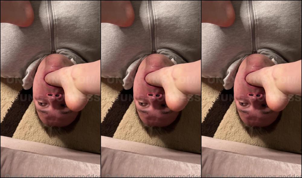 Young Goddess Can You Take Minutes With My Foot Deep In Your Mouth Let S Find Out