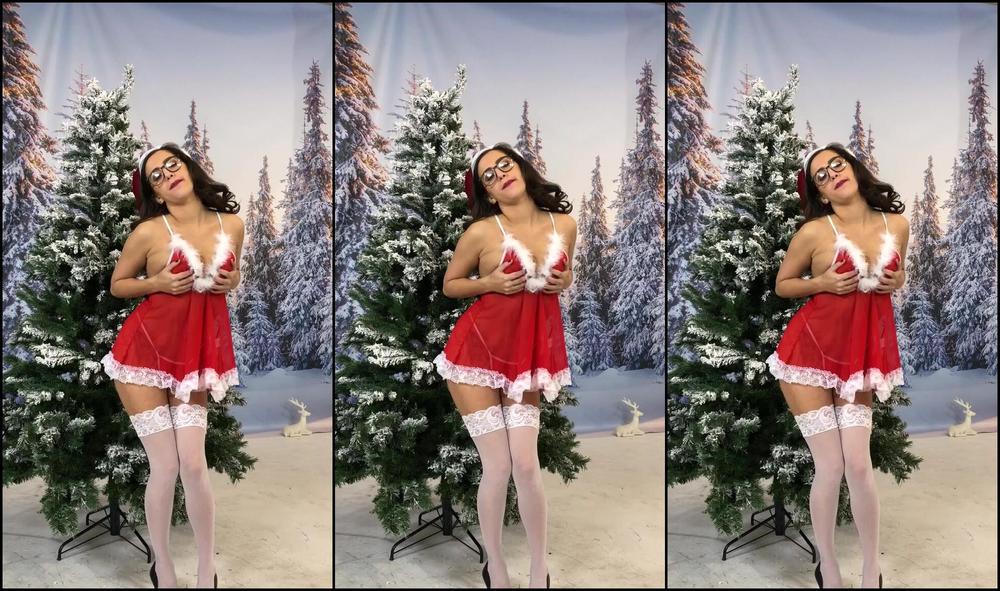 Big Boobs, Christmas, Hairy Bush, Strip Tease, Striptease apriloneil xxxmas striptease ManyVids