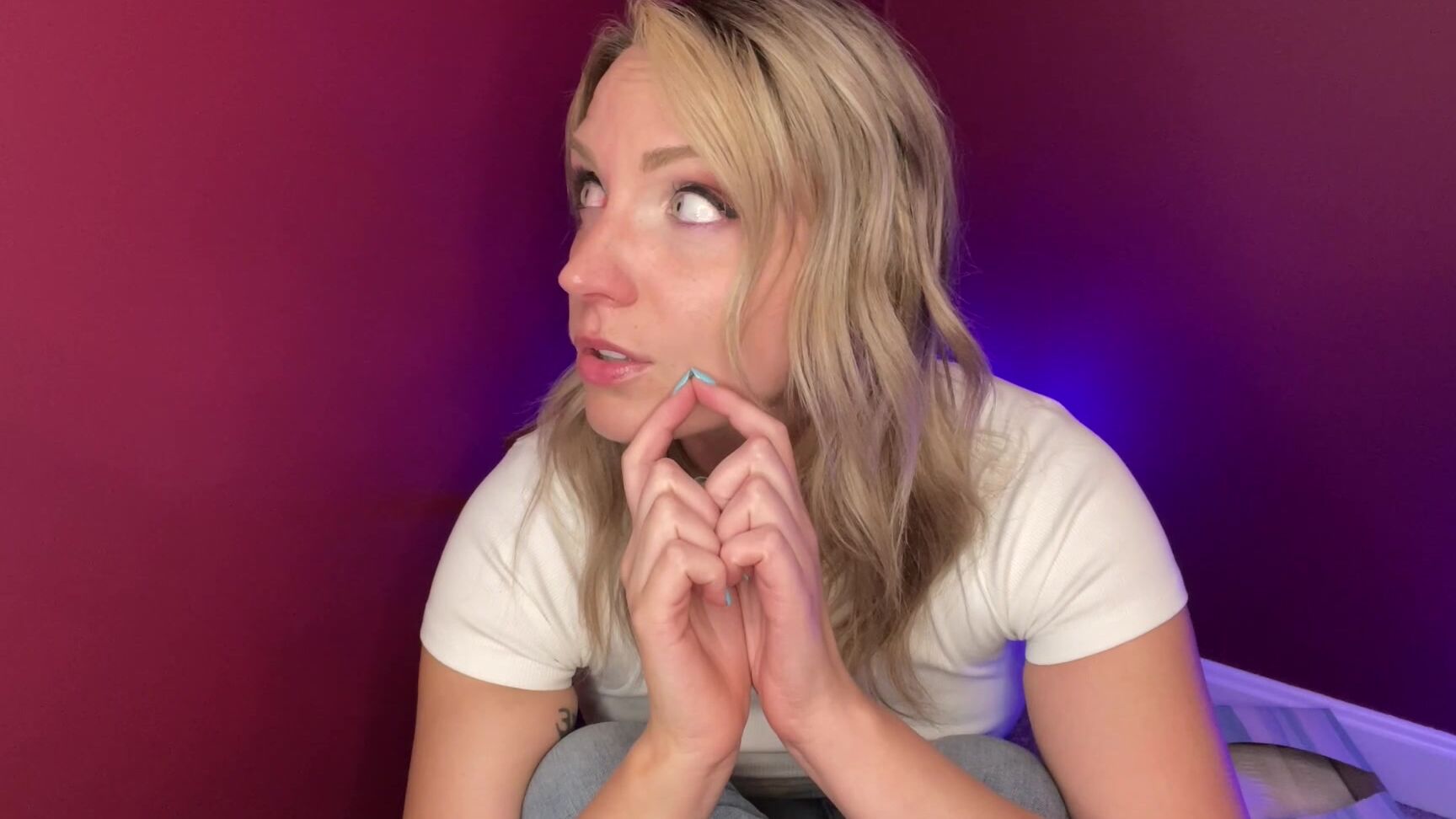"SneezeGoddess" blonde, hiddencam, mucophilia, sfw, sneezegoddess, sneezing Hiding and Stifling Some Sneezes manyvids