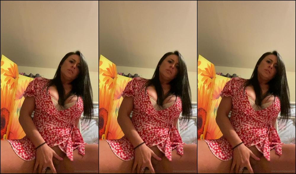 Nattyadamsmfc New Solo Video Riding Dildo In My New Dress With Bj