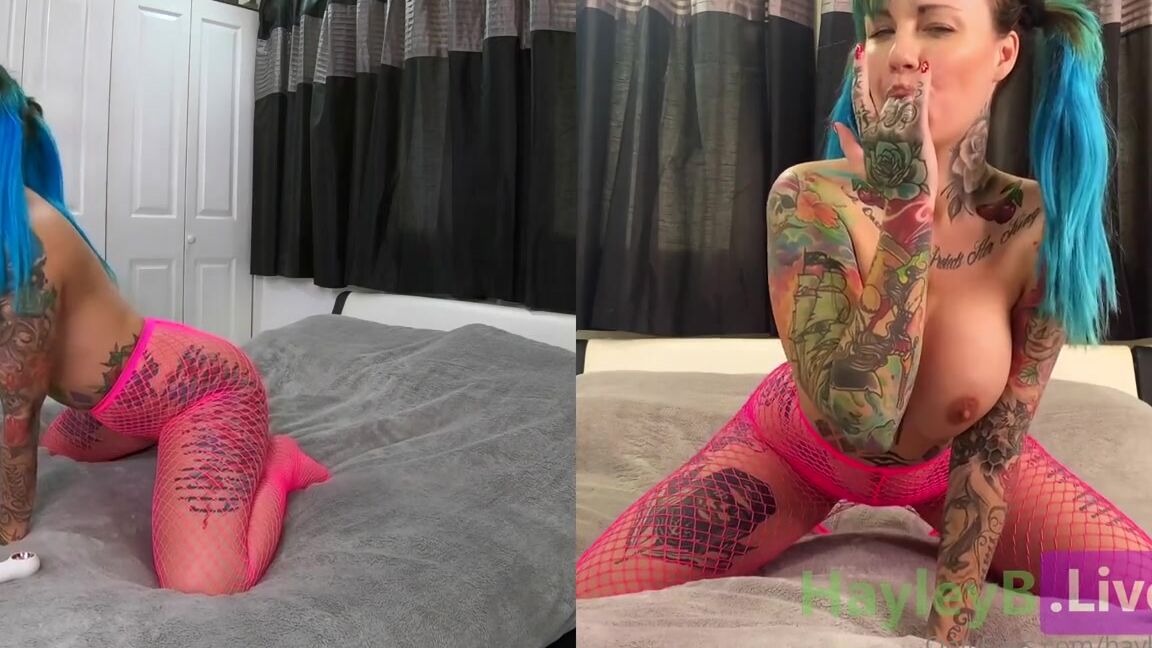 Hayley B Nicknamed Hayley B Onlyfans Day 3 Blue Hair Throwback