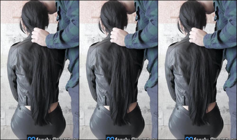 "World of Kisses" Black Hair, Hairjob, Hair Job, Long, Long Hair, Brunette, Hot Brunette, Leather, Leather Leggings, Leather Pants, Leather Jacket, Jacket, Fetish, Amateur, Amateur Couple, Homemade, Suggest World of Kisses Long black hair and a leath