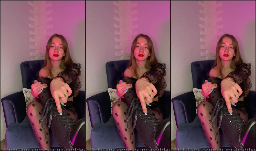 Young Goddess Can You Swallow My Extra Long Heels Let S Find Out On Your Knees Slave