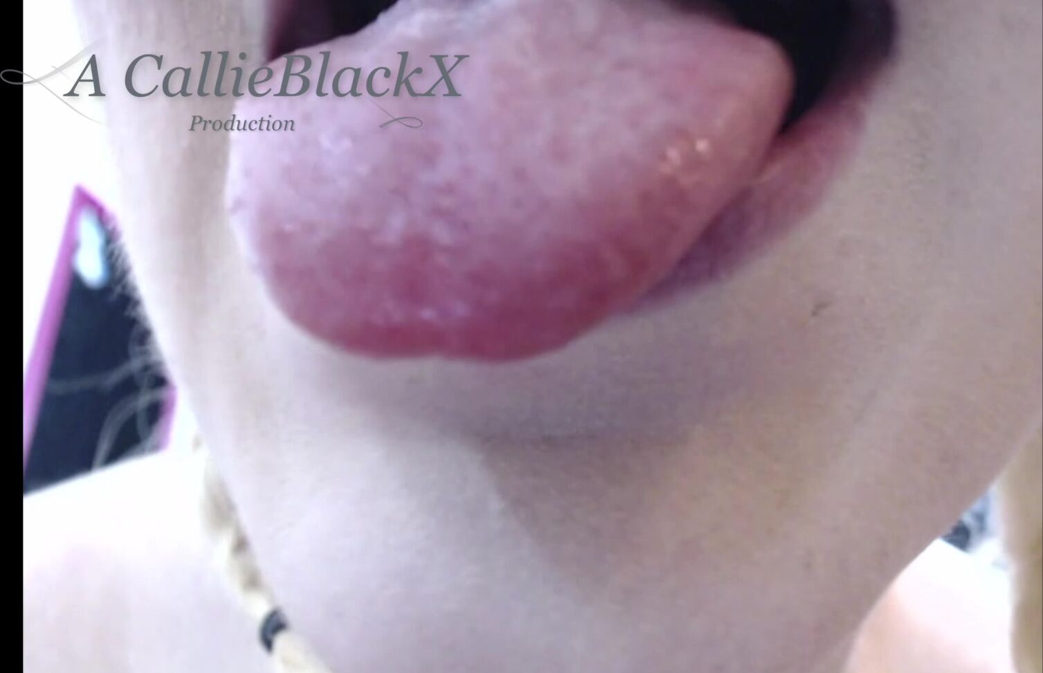 Callieblackx Tongue Fetish Facial Begging