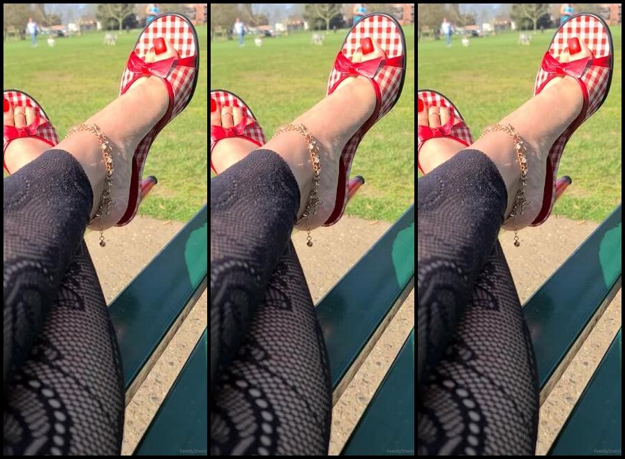 Feetbysherri Onlyfans Dangling In My Gingham Heels