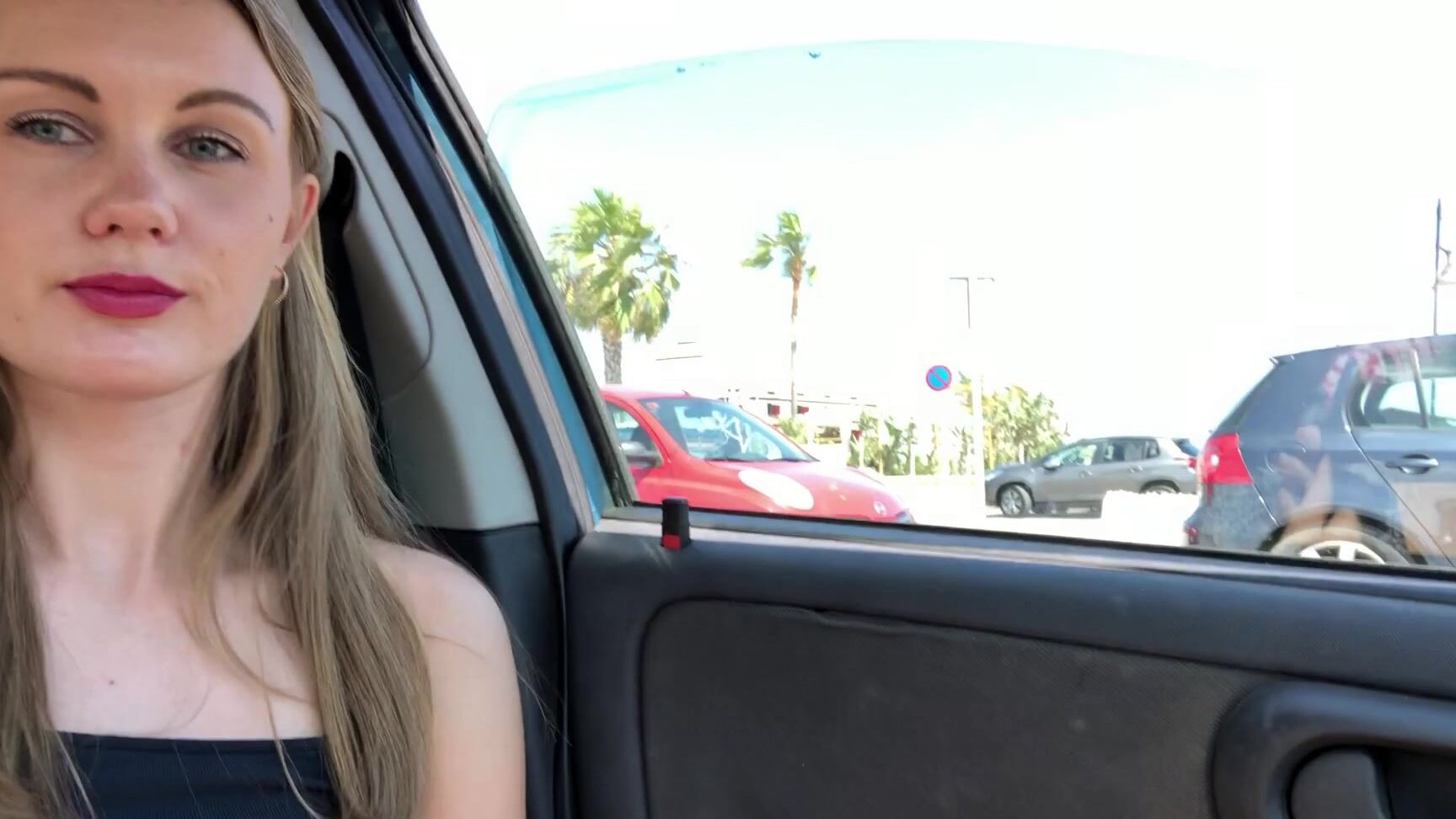 Car Sex, Embarrassed Naked Female, Public Flashing, Public Nudity, Public Outdoor iviroses busy parking lot dildo play ManyVids