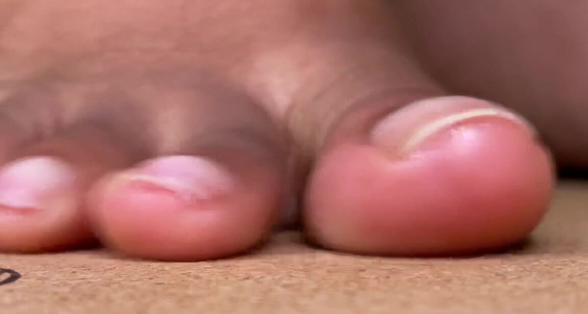 Giantess, Yoga, Feet, Foot Fetish, Ebony Foot Fetish, SFW natural toe nails giantess yoga feet ManyVids