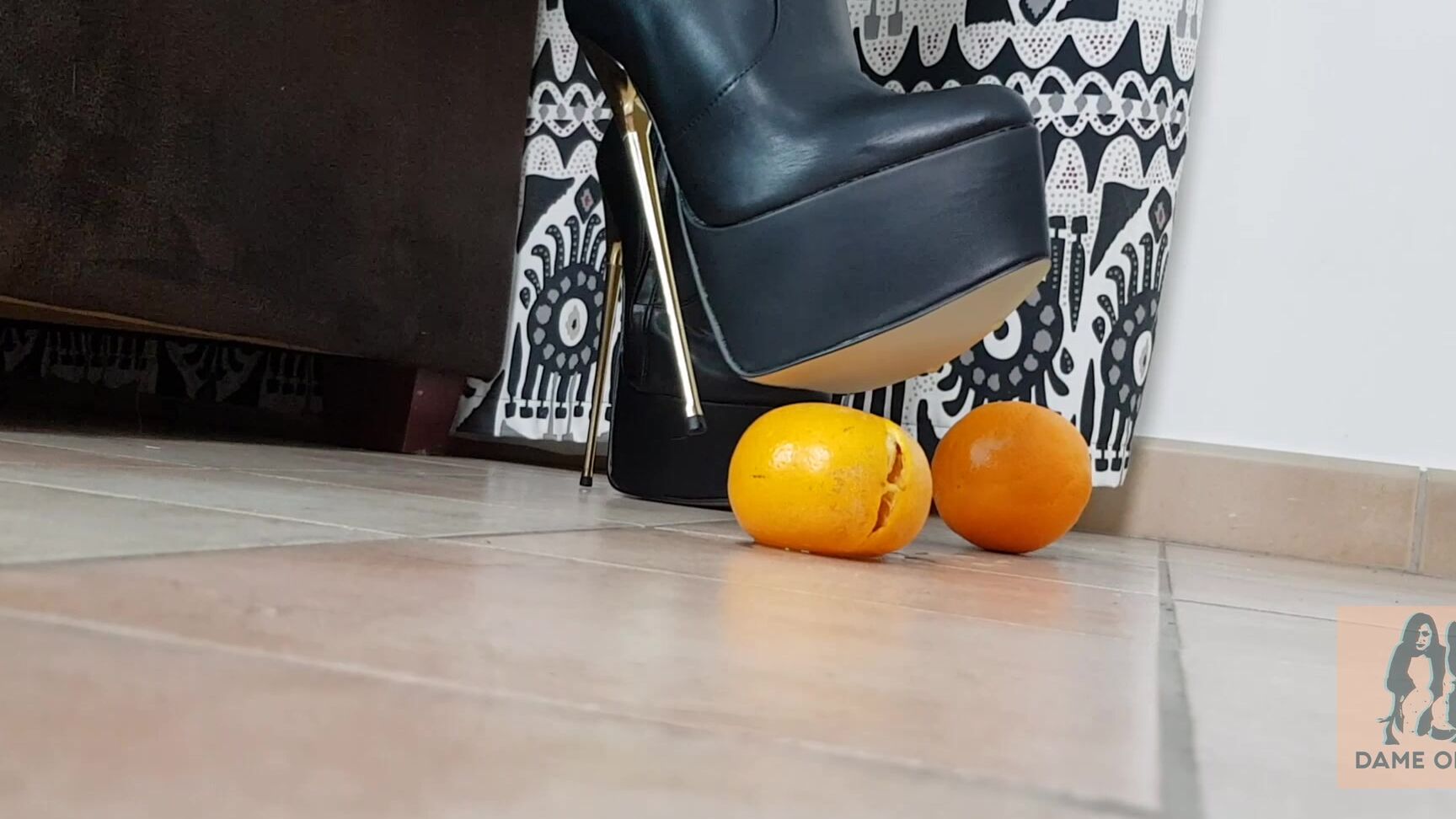 Boot Fetish,Boots,Food & Object Crush,Crush,Boot Domination dame olga oranges crush in platform boots ManyVids