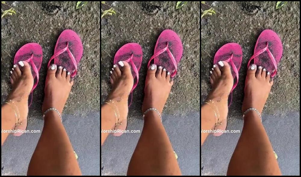 Mama Rican Aka Ricansoless Onlyfans Cleaning Up My Sandy Beach Feet