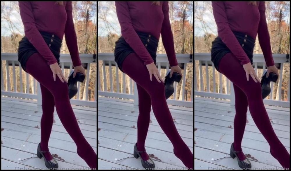 Nylonskitten Nicknamed Nylonskitten 11 27 2022 Onlyfans Video Outside In My Tights Music Because Construction Noises From Roadwork Being Done I Kept