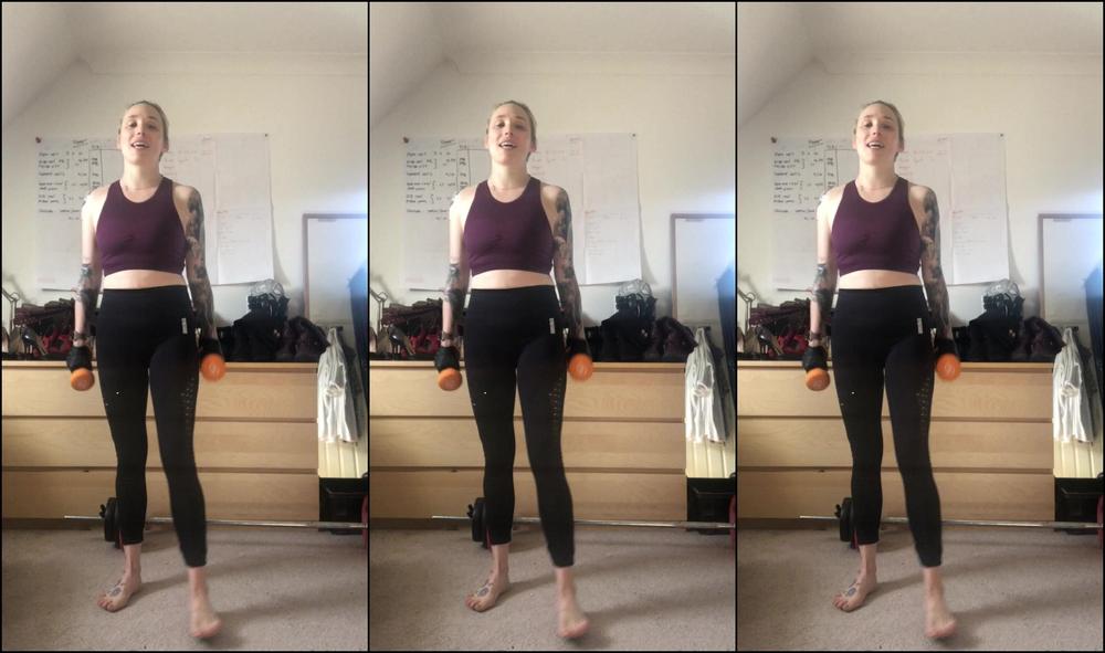 Miss Ruby Marks Fitness Voyeur Curtesy Lunges Building The Side Of My Butt